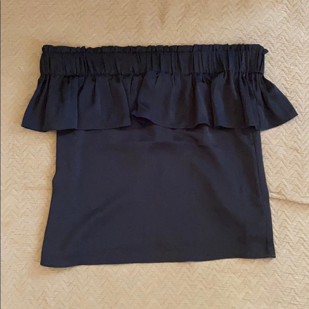 Black off the shoulder top